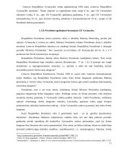 LR Prezidento įgaliojimai santykiuose su Vyriausybe 11 puslapis