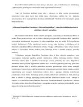LR Prezidento įgaliojimai santykiuose su Vyriausybe 19 puslapis