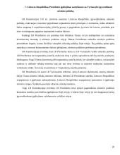 LR Prezidento įgaliojimai santykiuose su Vyriausybe 20 puslapis