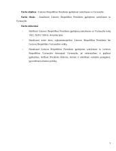 LR Prezidento įgaliojimai santykiuose su Vyriausybe 5 puslapis