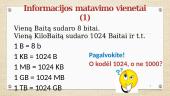 Informacijos matavimo vienetai 10 puslapis