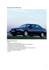 Peugeot 406 2.0 Hdi 80kW dyzelis