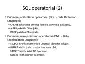 Įvadas į SQL kalbą 4 puslapis