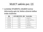 Įvadas į SQL kalbą 7 puslapis