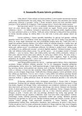Imanuelis Kantas ir jo mąstymas 11 puslapis