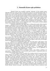Imanuelis Kantas ir jo mąstymas 13 puslapis