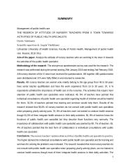 X miesto darželių auklėtojų požiūrio į visuomenės sveikatos specialisto veiklas tyrimas 4 puslapis