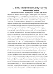 Komandinis darbas projektų valdyme 6 puslapis