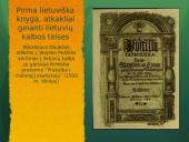 Senieji lietuviški raštai ir jų kalbinės ypatybės 8 puslapis