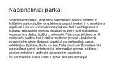 Lietuvos saugomos teritorijos - skaidrės 8 puslapis