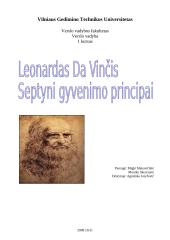 Leonardas da Vinči "Septyni gyvenimo principai"