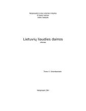 Lietuvių liaudies dainos ir jų įvairovė