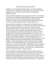 Pasakotojo vaidmuo lietuvių literatūroje