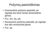 Gyvybės įvairovę kuria tėvai ir aplinka 8 puslapis