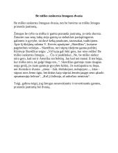 Be miško suskursta žmogaus dvasia