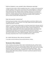 Kultūros laimėjimai, kurių pasiekė Lietuva Renesanso epochoje