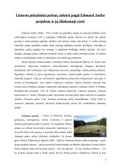 Lietuvos peizažiniai parkai, sukurti pagal Edouard Andre projektus ir jų išliekamoji vertė 3 puslapis