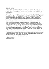 Rašinys - email tema „Gyvūnų prižiūrėtojo darbas“