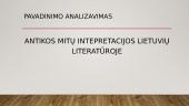Literatūrinis rašinys 10 klasėje (skaidrės) 4 puslapis