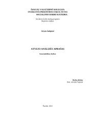 Atvejo analizės aprašas
