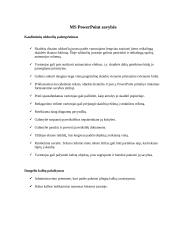 Microsoft PowerPoint ir programos naudojimas kasdienybėje 2 puslapis
