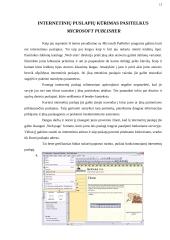 Microsoft Publisher programa 5 puslapis