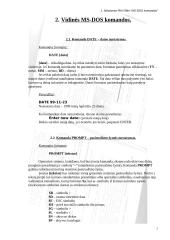 MS-DOS komandos 2 puslapis