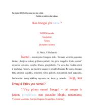 Kas žmogui yra namai?