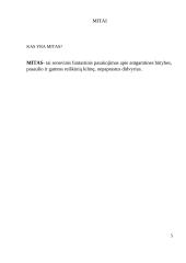 Ko graikų mitai moko šiuolaikinį žmogų (potemė) 5 puslapis