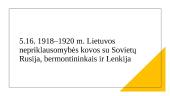1918–1920 m. Lietuvos nepriklausomybės kovos su Sovietų Rusija, bermontininkais ir Lenkija