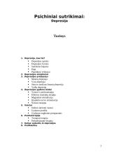Psichiniai sutrikimai: depresija 2 puslapis