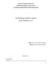 Technologinės praktikos ataskaita UAB „Žilinskis ir Co “