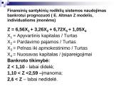Rizikos ir bankroto prognozavimo analizė 13 puslapis