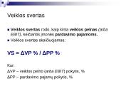 Išlaidų, kainų, pelno analizė 4 puslapis