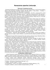 Renesanso asmenybės. Renesanso epocha Lietuvoje 4 puslapis