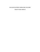 Socialinių įgūdžių formavimo ypatybės ankstyvame amžiuje