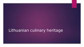 Lithuanian culinary heritage