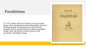 Johanas Volfgangas fon Gėtė Drama ,,Faustas“ 3 puslapis
