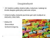 Apie ES švietimo politiką 15 puslapis