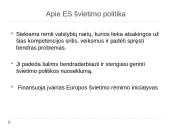 Apie ES švietimo politiką 3 puslapis
