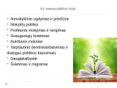 Apie ES švietimo politiką 4 puslapis