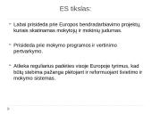 Apie ES švietimo politiką 9 puslapis