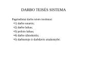 Darbo teisės genezė, paskirtis. Darbo teisės samprata ir sistema 5 puslapis