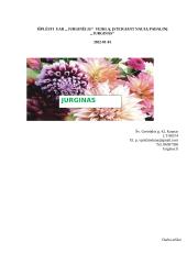 Išplėsti UAB ‚,Jurginėlis‘‘ veiklą, įsteigiant naują padalinį ,,Jurginas‘‘