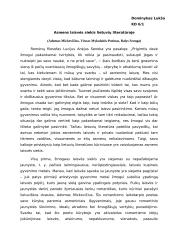 Asmens laisvės siekis lietuvių literatūroje