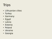 About myself (anglų skaidrės) 8 puslapis