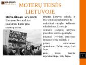Moterų teisės Lietuvoje