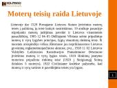 Moterų teisės Lietuvoje 2 puslapis
