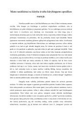 Mano susitikimai su kūryba ir/arba kūrybiškumo apraiškos manyje