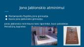 Prezentacija apie Joną Jablonskį 8 puslapis